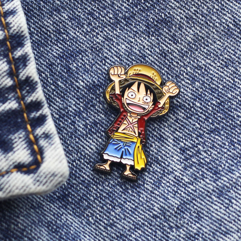 One Piece Luffy Pin Badge Monkey D Luffy Manga Comic Gifts