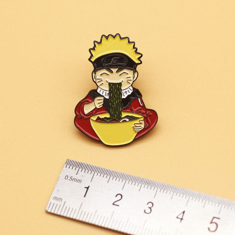 Naruto Pin Badge Naruto Having Ramen Pin Badge Manga Gift