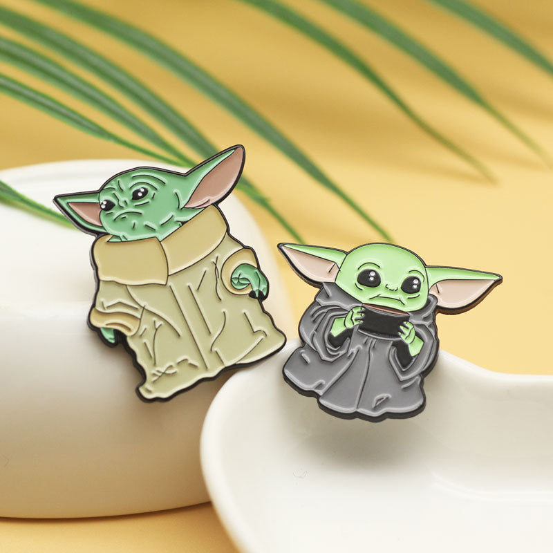 Star Wars Baby Yoda Enamel Pin Badge Set of 2 Movie Gifts