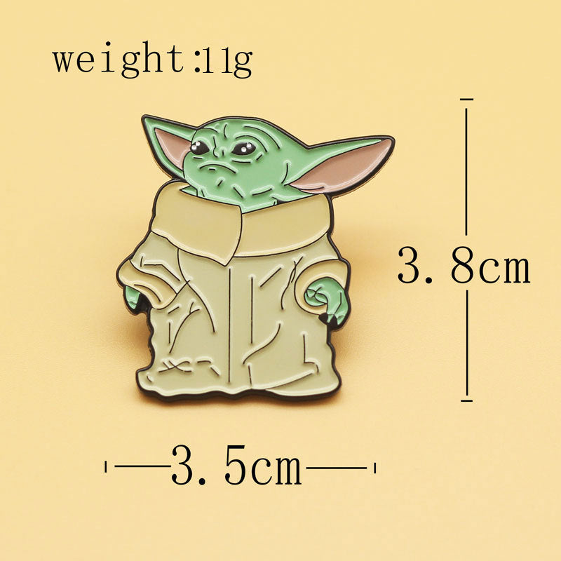 Star Wars Baby Yoda Enamel Pin Badge Set of 2 Movie Gifts