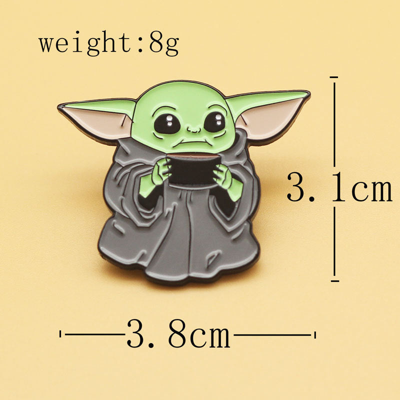 Star Wars Baby Yoda Enamel Pin Badge Set of 2 Movie Gifts